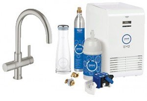 Набір змішувач для кухні з фільтром GROHE Blue змішувач з газуванням води 31323DC0