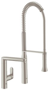 Смеситель для кухни с выдвижной лейкой GROHE K7 однорычажный высокий излив 32948DC0