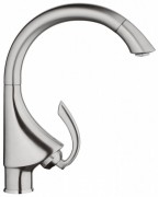 Смеситель для кухни с выдвижной лейкой GROHE K4 однорычажный 33786SD0