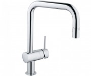 Смеситель для кухни с выдвижной лейкой GROHE Minta однорычажный 32322000