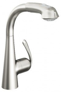Смеситель для кухни с выдвижной лейкой GROHE Zedra однорычажный 32553SD0