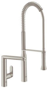 Смеситель для кухни с выдвижной лейкой GROHE K7 однорычажный высокий излив 32948DC0