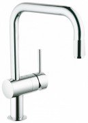 Смеситель для кухни с выдвижной лейкой GROHE Minta однорычажный 32067000