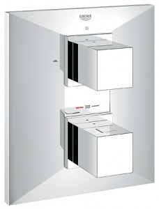 Змішувач з термостатом прихований (вбудований) Grohe колекція Allure Brilliant хром 19792000