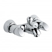 Смеситель двухвентильный для ванны с коротким изливом Grohe коллекция Aria хром 25081000