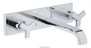 Змішувач для раковини двухвентильний настінний прихований Grohe колекція Allure хром 20192000