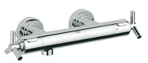 Смеситель для душа настенный двухвентильный с термостатом Grohe коллекция Atrio хром 34010000