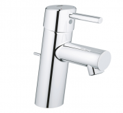 Смеситель для раковины однорычажный с донным клапаном Grohe коллекция Concetto хром 3220410E