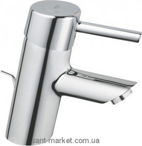 Змішувач для раковини одноважеля з донним клапаном Grohe колекція Concetto хром 32204000
