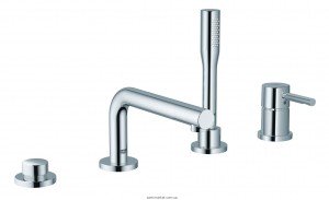 Смеситель однорычажный на борт ванны с душем Grohe коллекция Concetto хром 19576001