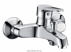 Смеситель однорычажный для ванны с коротким изливом Imprese коллекция Witow хром 10080