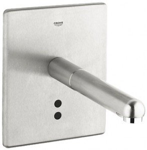 Змішувач для раковини електронний сенсорний настінний Grohe колекція Europlus E суперсталь 36242SD0