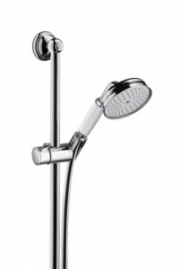 Душевой гарнитур со штангой Hansgrohe коллекция Axor Carlton хром/белый 27947000