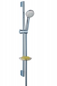 Душовий гарнітур зі штангою Hansgrohe колекція Crometta 85 Vario / Unica з мильницею хром 27764000