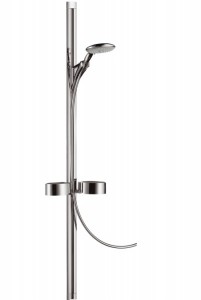 Душевой гарнитур со штангой Hansgrohe коллекция Raindance E 150 AIR с мыльницей хром 27888000