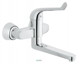 Смеситель для раковины однорычажный настенный Grohe коллекция Euroeco Special хром 32793000