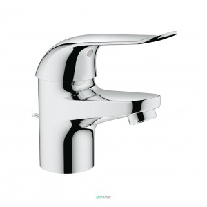 Змішувач для раковини одноважеля з донним клапаном Grohe колекція Euroeco Special хром 32763000