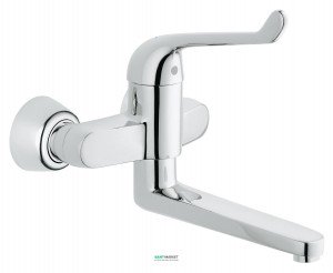 Змішувач для раковини одноважеля настінний Grohe колекція Euroeco Special хром 32793000