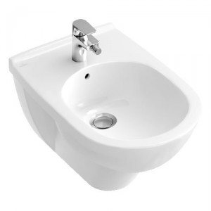Биде подвесное Villeroy&Boch коллекция O.Novo 56х36х40 с переливом 54600001