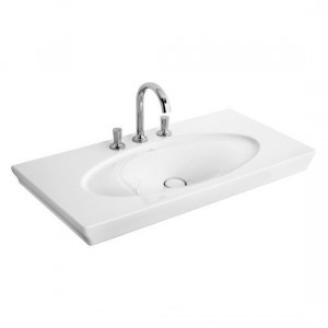 Раковина для ванної підвісна умивальник-стільниця Villeroy & Boch колекція La Belle біла 6124A1R2