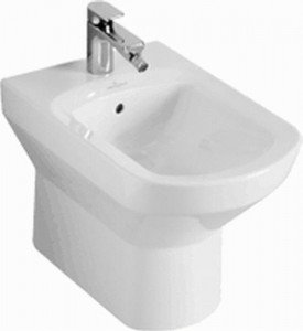 Біде підлогове Villeroy & Boch колекція Subway 57х37х40 з переливом 741000R1
