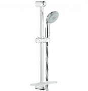 Душевой гарнитур со штангой Grohe коллекция Tempesta Classic с мыльницей хром 28593001