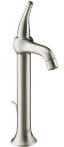 Смеситель для раковины однорычажный с донным клапаном высокий Hansgrohe Axor Terrano сатин 37020810