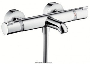 Смеситель с термостатом двухвентильный Hansgrohe коллекция Ecostat Comfort хром 13114000