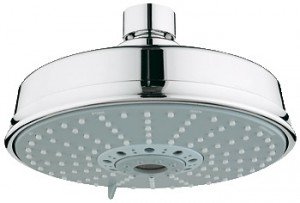 Лейка для верхнего душа с тропическим душем Grohe коллекция Rainshower Rustic хром 27128000