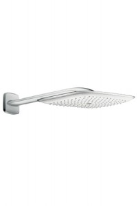 Верхний душ с тропическим душем Hansgrohe коллекция PuraVida белый/хром 27437400