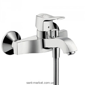 Смеситель однорычажный для ванны с коротким изливом Hansgrohe коллекция Metris Classic хром 31478820