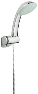 Душовий гарнітур з настінним тримачем Grohe колекція Tempesta хром 28473000