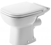 Унітаз підлоговий укорочений Duravit колекція D-Code WC 21110900002 + Сидіння 006739