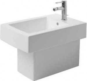 Біде підлогове Duravit колекція Vero 57х37х40 з переливом 224010000