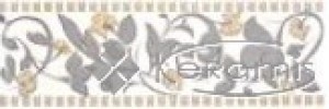 фриз Церсанит Аура Аврора Цветок беж 8x25
