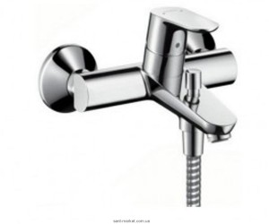 Смеситель однорычажный для ванны с коротким изливом Hansgrohe коллекция Sportive 2 хром 14440000