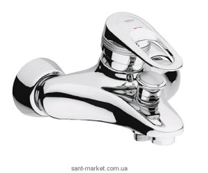 Смеситель однорычажный для ванны с коротким изливом Grohe коллекция Europlus хром 33553000