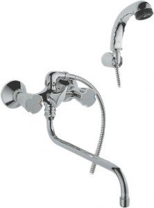 Смеситель двухвентильный с длинным изливом и душем Grohe коллекция Costa L хром 26790000