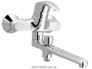 Смеситель однорычажный для ванны с длинным изливом Grohe коллекция Eurosmart хром 33116001