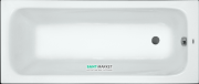 Ванна акриловая прямоугольная PoolSpa коллекция Klio 130х70 с рамой белый PWPAX10ZS000000