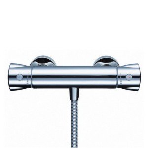 Змішувач для душу настінний двухвентильний з термостатом Hansgrohe Centostat хром 14260000