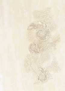 Церсаніт Травертино декор Мушля 25x35 Беж