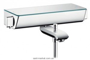 Змішувач з термостатом двухвентильний Hansgrohe колекція Ecostat Select хром 13141000