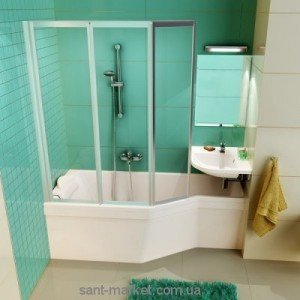 Ванна акрилова асиметрична кутова Ravak Be happy 150х75х61 R C151000000