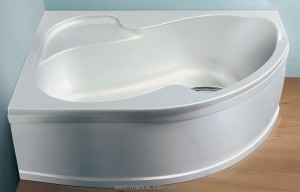 Ванна акриловая угловая асимметричная Ravak коллекция Rosa I 140х105х45 L CI01000000