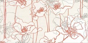 Опочно Инфинита крем цветок Б декор 29x59 3