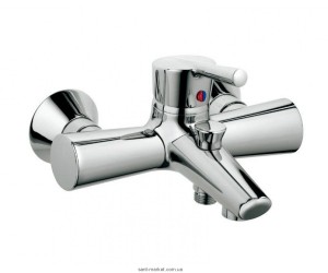 Смеситель однорычажный для ванны с коротким изливом Kludi коллекция Kido хром 394450575