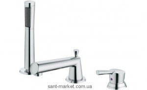 Змішувач одинважільний на борт ванни з душем Kludi колекція Kido хром 394460575