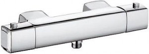 Змішувач для душу настінний двухвентильний з термостатом Kludi колекція Q-Beo хром 504000542