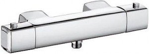 Смеситель для душа настенный двухвентильный с термостатом Kludi коллекция Q-Beo хром 504000542